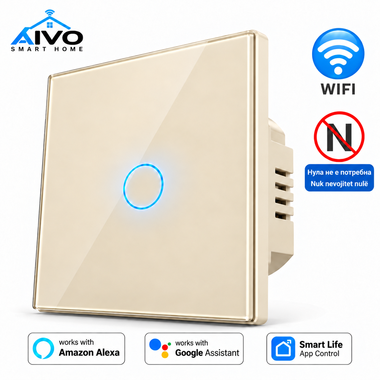 AIO Smart Tuch ndez ndezjen Wi-Fi, 1 kanal - Figura 4