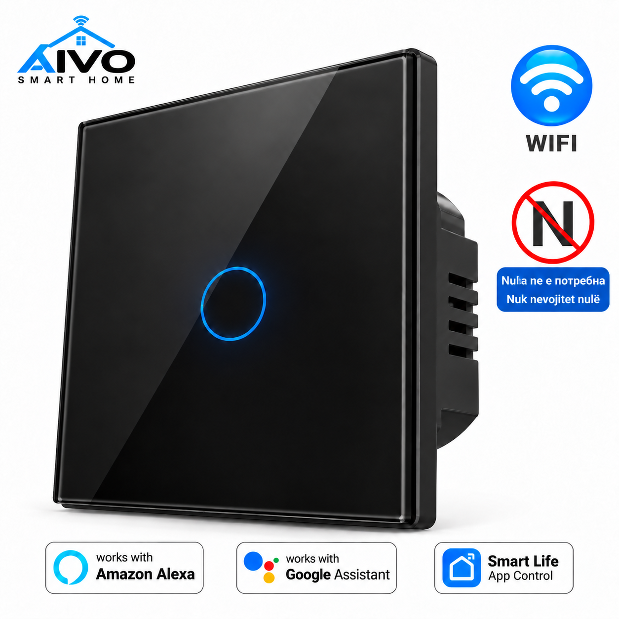 AIO Smart Tuch ndez ndezjen Wi-Fi, 1 kanal - Figura 3